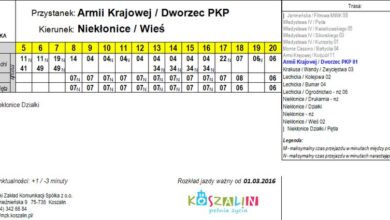 rozkład jazdy